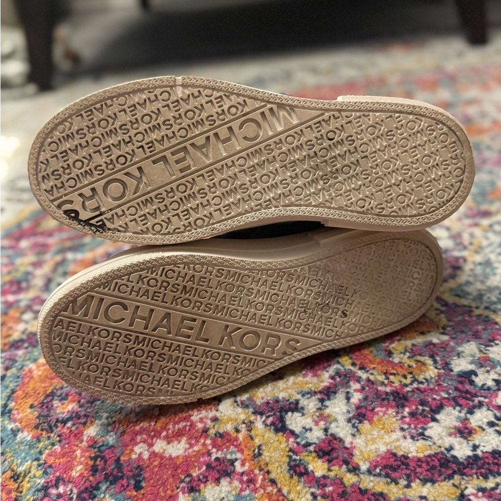 Michael Kors Evy Empire Logo Jacquard High-Top Sneaker - Picture 7 of 7